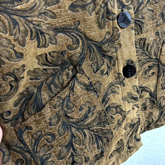 C.M.C. Cotton Brocade Tapestry Sabrina Witchy Jacket Womens Size XL Vintage - Picture 4 of 5